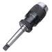 Self-tightening keyless drill chuck MT2-B16 with reinforced bearing steel for superior grip and durability.