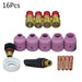 16pc TIG Ceramic Welding Torch Stubby Gas Lens Kit WP 17-18-26$36.95