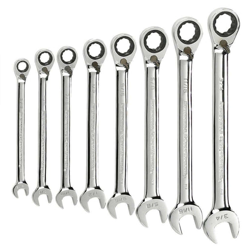 GEARWRENCH 8PC SAE Ratcheting Spanner Set