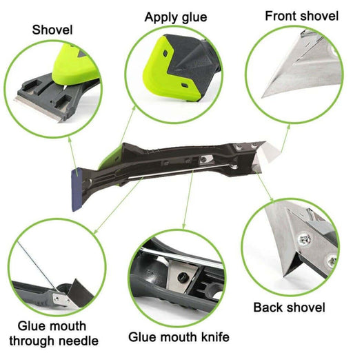 5 in 1 silicone sealant removal applicator tool