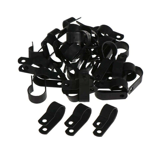 100PC R-Type Nylon Cable Clamp hose clamp