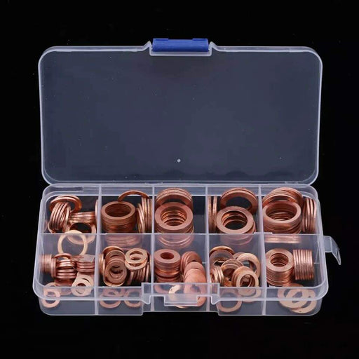 Copper washer Gasket Sealing kit 200pc