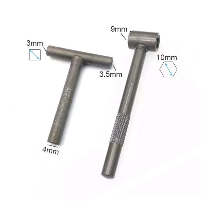 Motorcycle Engine valve adjustment tool set.