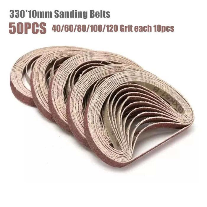 10mm x 330mm Sanding Belts x50