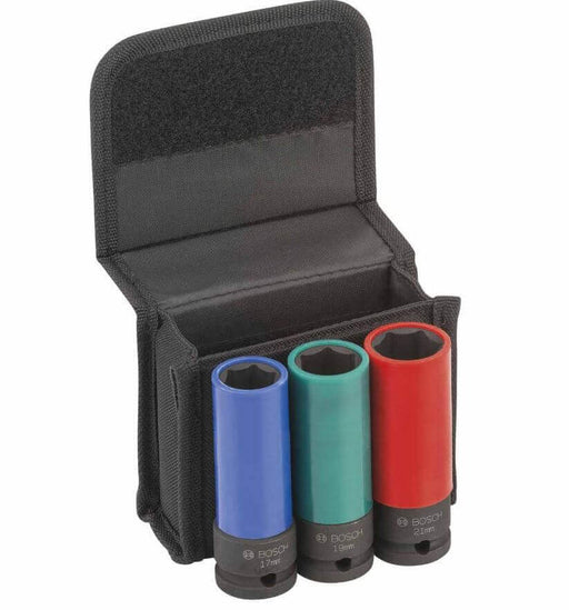 Bosch Impact Control Socket Sets Pack of 3 21mm 19mm 17mm