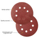 125mm sanding disc set showcasing sandy surface, quality assurance, and anti-abrasion features for long-term use.