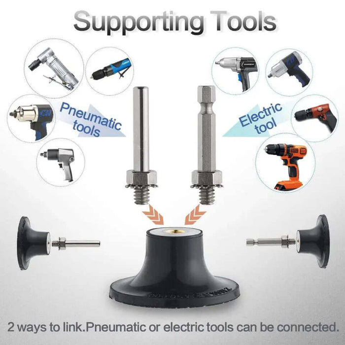 Polishing Sanding rust removal, 2in 50mm quick change Rolok 60pc