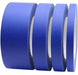 Blue painters tape in multiple sizes; 1/2 inch, 3/4 inch, 1 inch, and 2 inch widths, perfect for clean release and crisp painting lines.