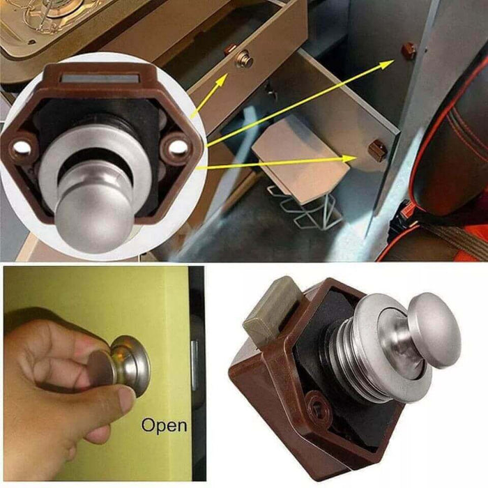 Push lock door lock latch handles RV Motorhome x5