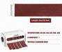 Emery cloth rolls, 1" x 20 feet, with aluminum oxide, featuring grits 80, 150, 240, 320, 400, and 600 for versatile sanding.