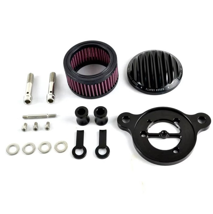 Black Harley Aluminium Motorcycle Air Cleaner Intake kit