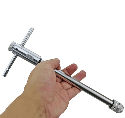 Adjustable M5-12 T-Handle Extra Long Ratchet Tap Wrench