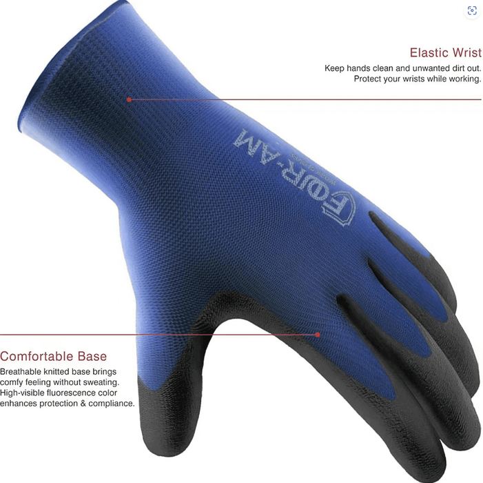 Ultra-Thin PU Coated Work Gloves