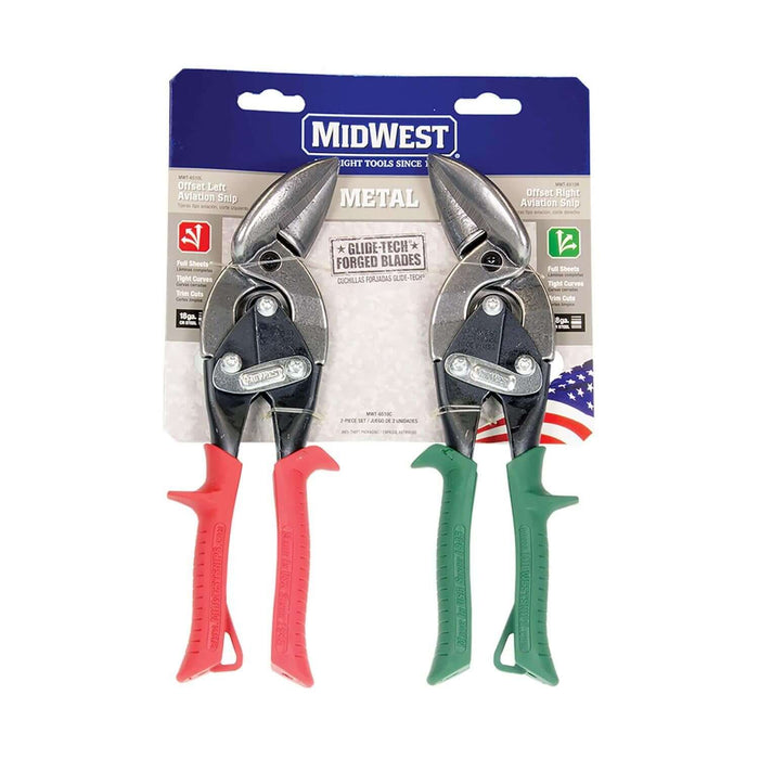 Midwest Offset Left & Right Cut Aviation Snips