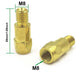 M8 brass welding torch connector, 28mm, durable and precise for MIG welding applications.