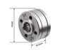 MIG Wire Roller Feed Drive Roller with Knurled/V Groove and dimensions of 30mm height, 18.3mm width, and 9.9mm central hole diameter