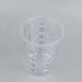 Clear 600ml disposable paint mixing cup with marked ratios for accurate mixing