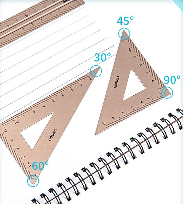 Aluminum Ruler Combination Ruler Triangle Protractor