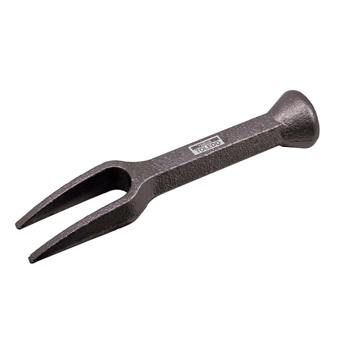 Toledo Ball Joint Separator tool with 17mm fork opening for easy ball joint separation, made from durable drop-forged steel.