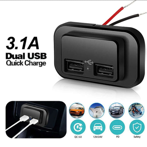 12v Dual port USB Charging station RV Trailer