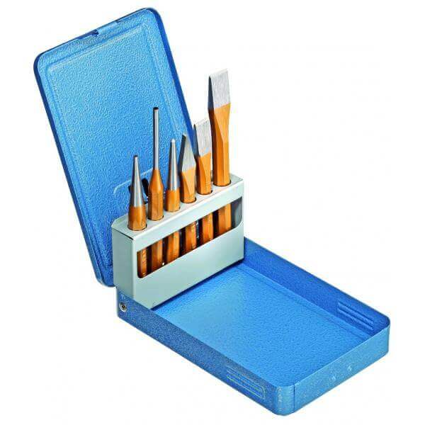 GEDORE Chisel and Punch Set in Metal Case (6 Pcs.)