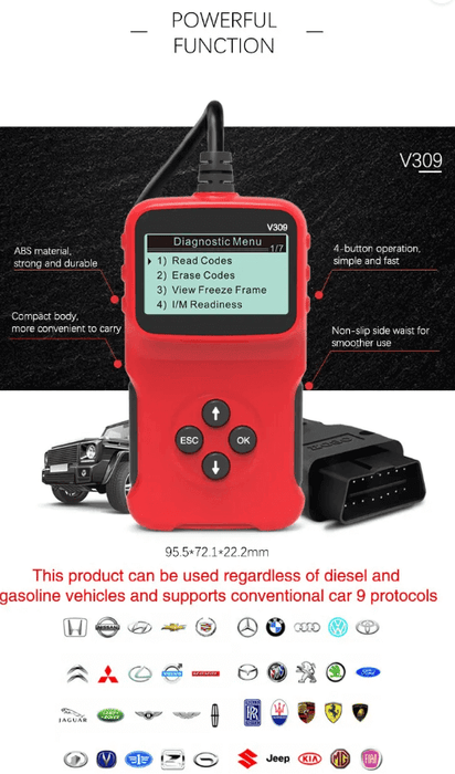 OBD2 Scanner Professional Auto Engine System Diagnostic Code Reader