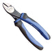 High leverage diagonal cutters with chrome molybdenum steel blades and comfort grips for durable, effortless cutting.